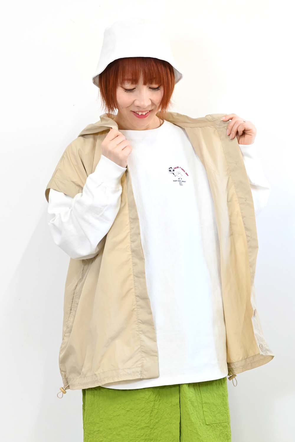 ＼Limited Stock／≪SALE≫★2407 Received from Hideo, Listed for Reduction, Not Public★ Nylon Hood VEST