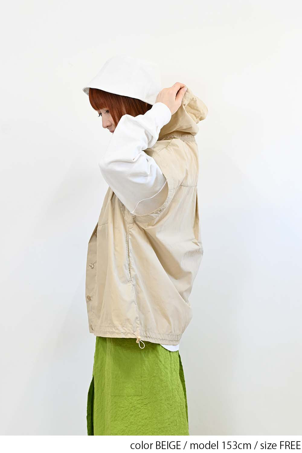 ＼Limited Stock／≪SALE≫★2407 Received from Hideo, Listed for Reduction, Not Public★ Nylon Hood VEST