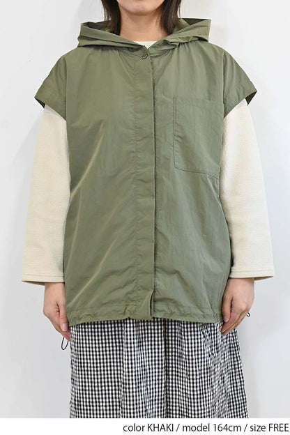 ＼Limited Stock／≪SALE≫★2407 Received from Hideo, Listed for Reduction, Not Public★ Nylon Hood VEST