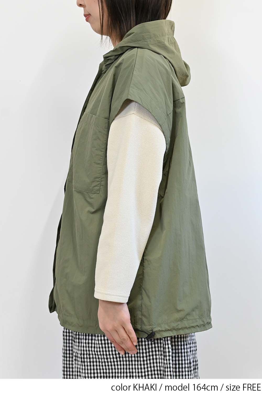 ＼Limited Stock／≪SALE≫★2407 Received from Hideo, Listed for Reduction, Not Public★ Nylon Hood VEST
