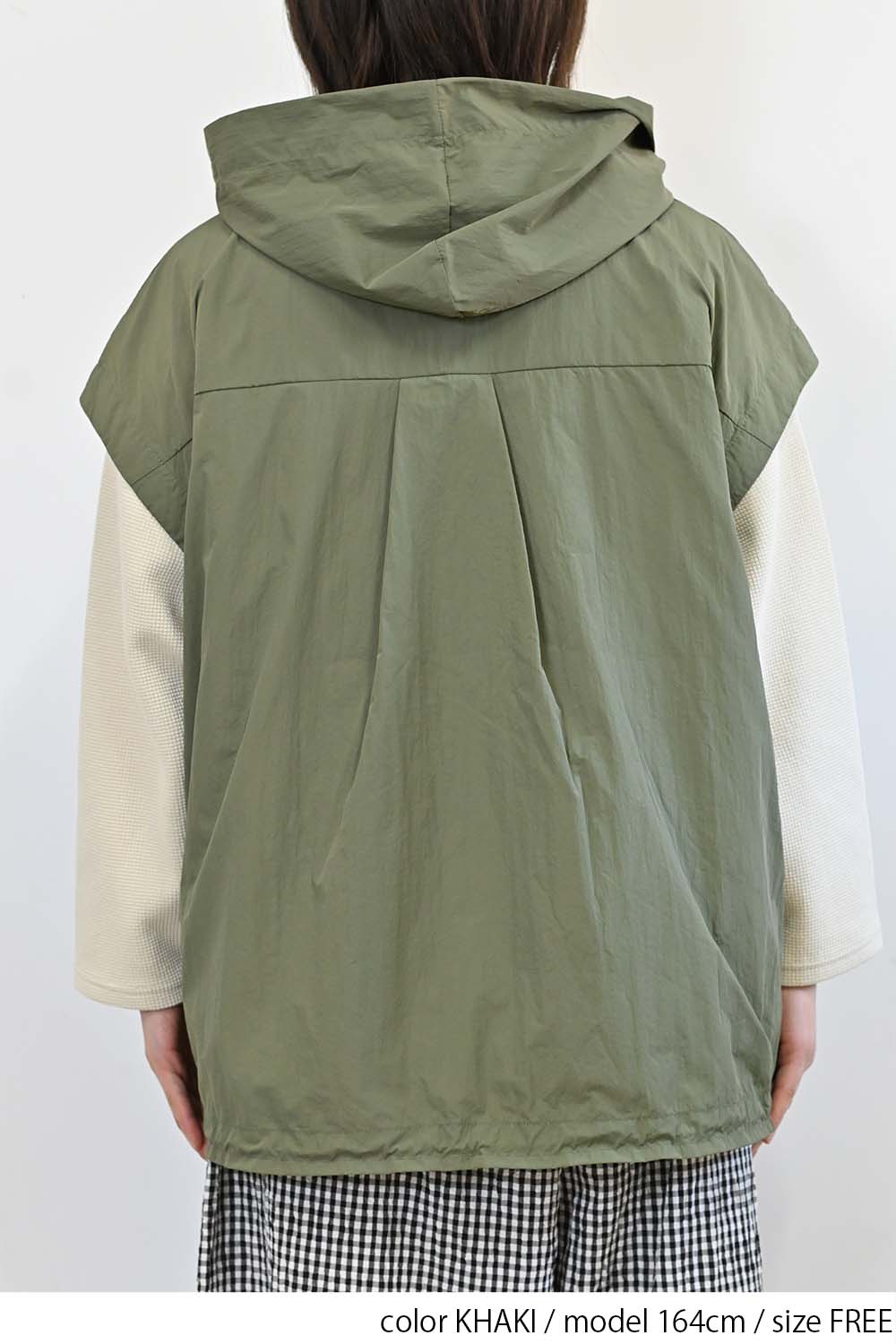 ＼Limited Stock／≪SALE≫★2407 Received from Hideo, Listed for Reduction, Not Public★ Nylon Hood VEST