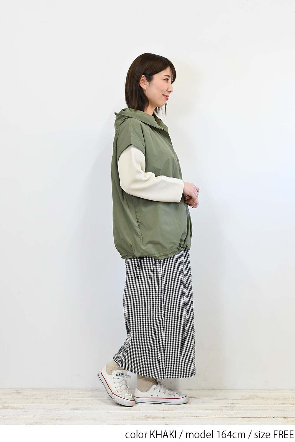 ＼Limited Stock／≪SALE≫★2407 Received from Hideo, Listed for Reduction, Not Public★ Nylon Hood VEST