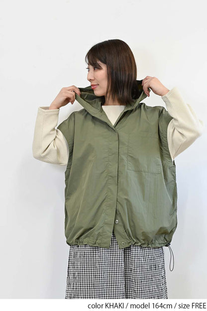 ＼Limited Stock／≪SALE≫★2407 Received from Hideo, Listed for Reduction, Not Public★ Nylon Hood VEST