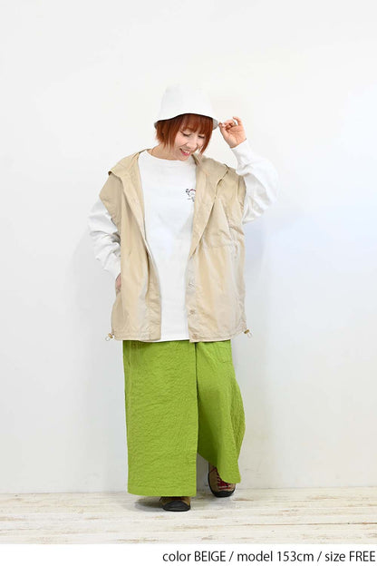 ＼Limited Stock／≪SALE≫★2407 Received from Hideo, Listed for Reduction, Not Public★ Nylon Hood VEST
