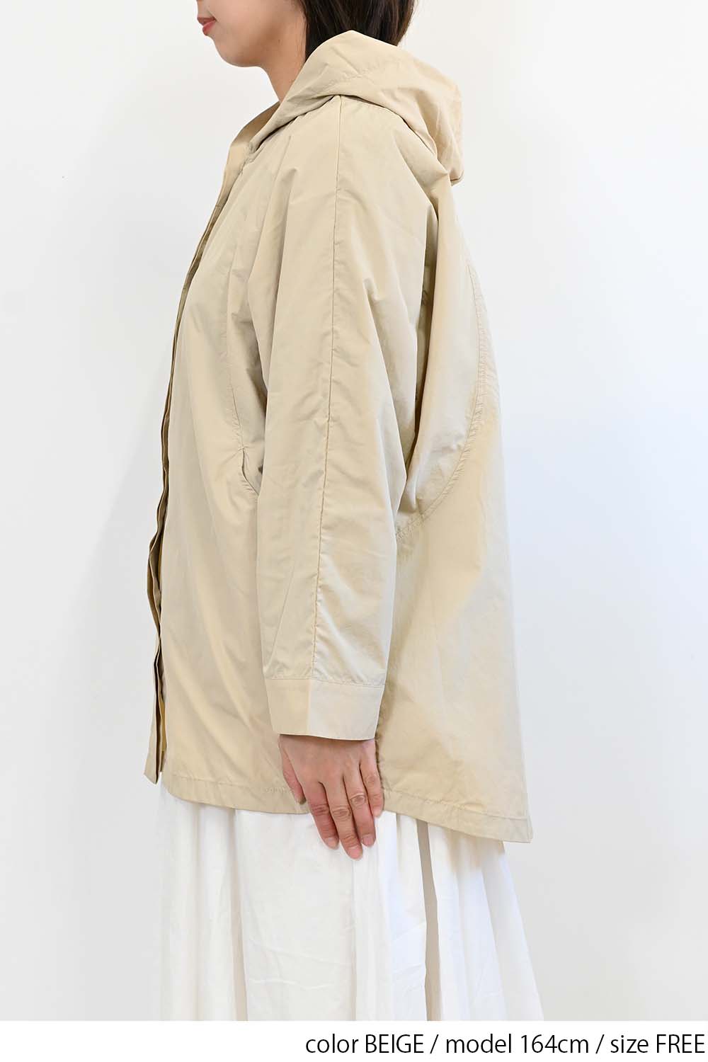 ＼Limited Stock／≪SALE≫★2407 Received from Hideo, Listed for Reduction, Not Public★ Nylon Hood Dolman Parka