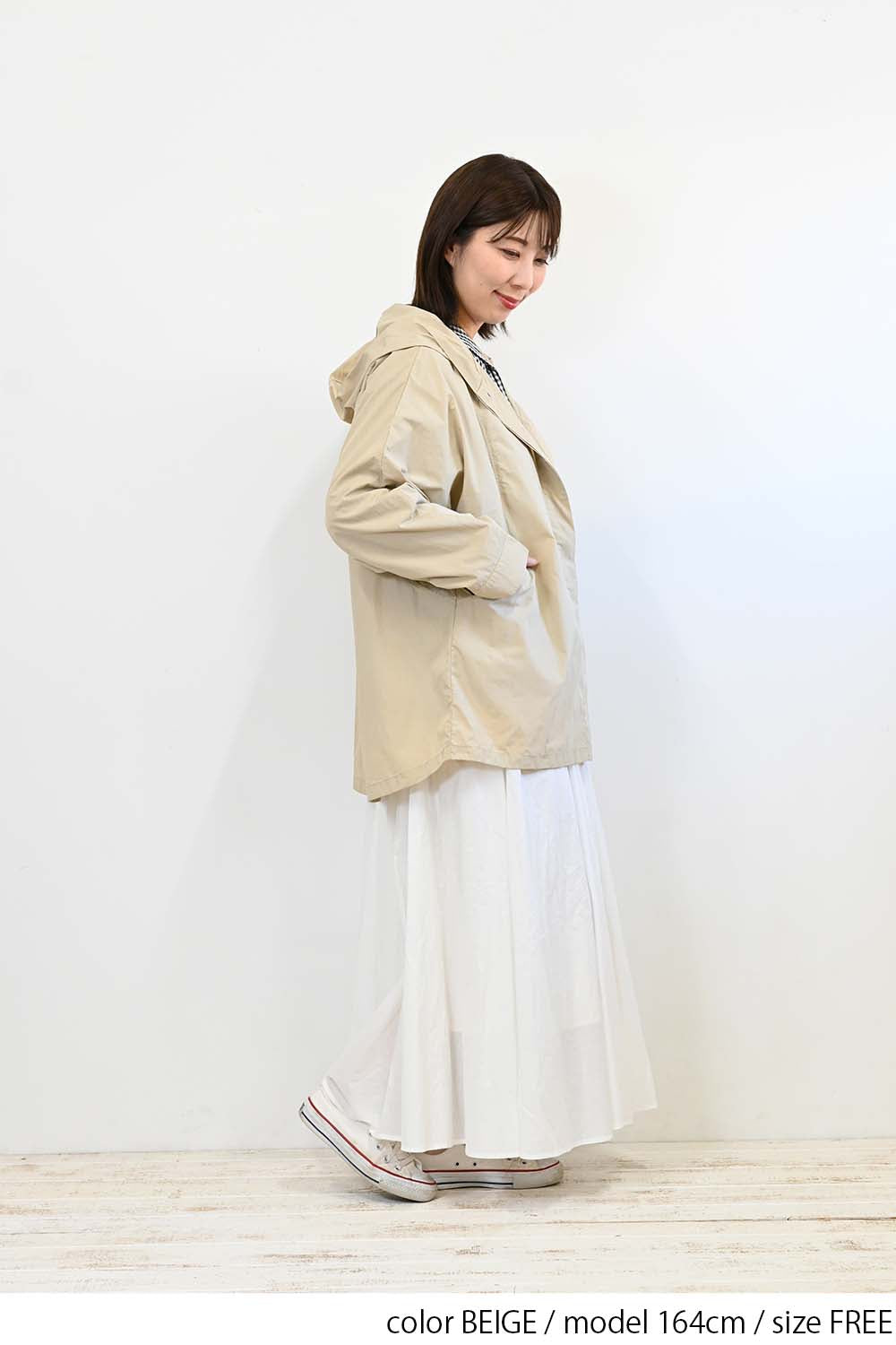 ＼Limited Stock／≪SALE≫★2407 Received from Hideo, Listed for Reduction, Not Public★ Nylon Hood Dolman Parka