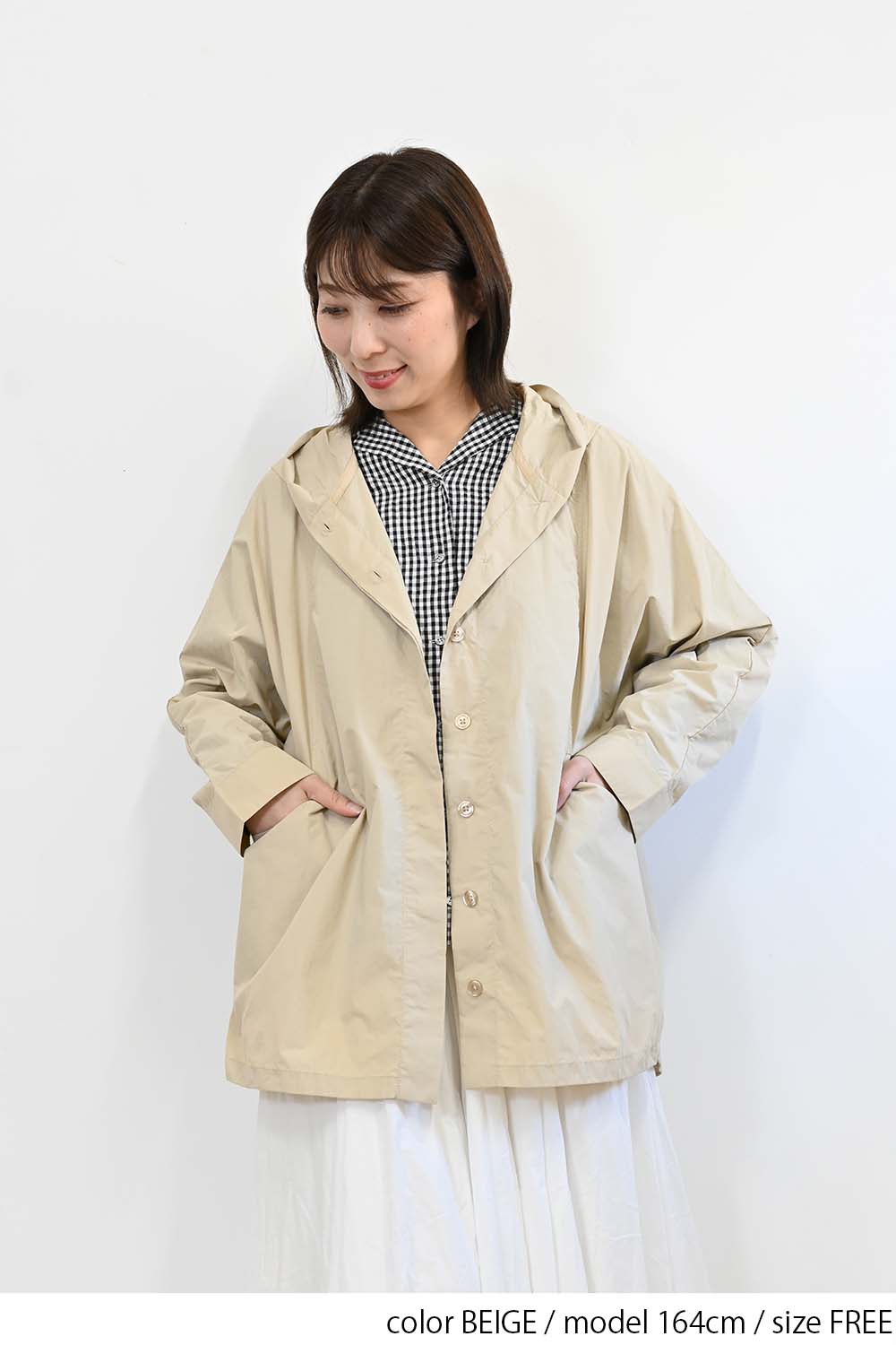 ＼Limited Stock／≪SALE≫★2407 Received from Hideo, Listed for Reduction, Not Public★ Nylon Hood Dolman Parka