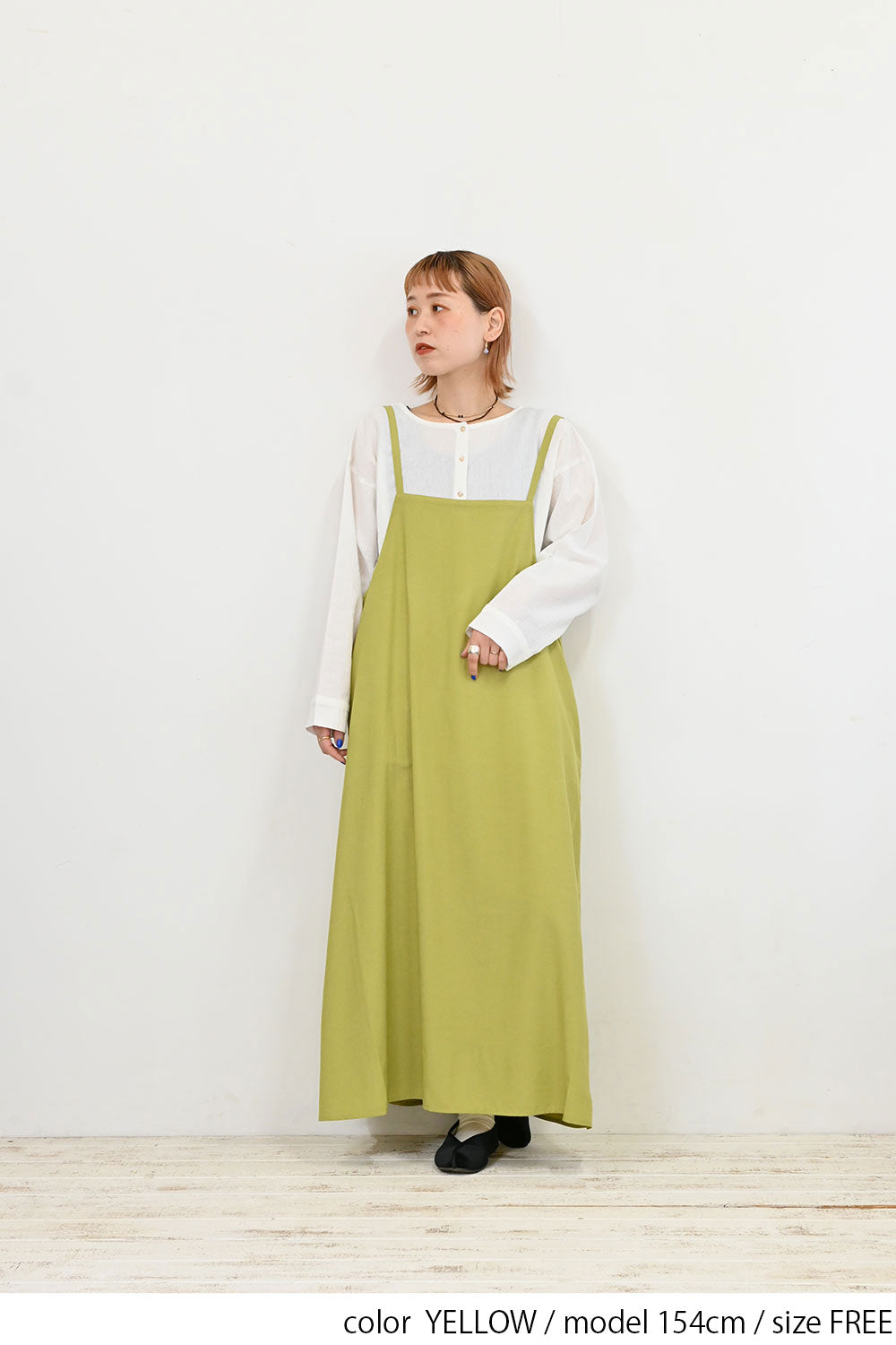 在庫わずか／≪SALE≫後ろゴムシャーリングキャミワンピース