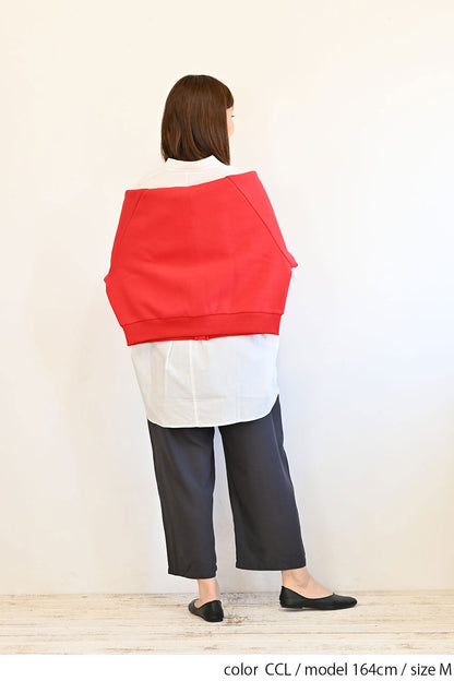 レーヨン混タックパンツ