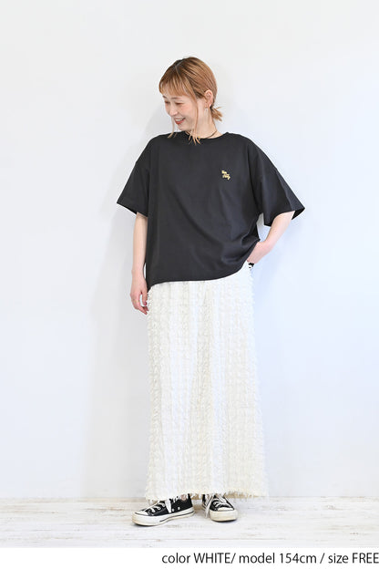 フリンジナロースカート