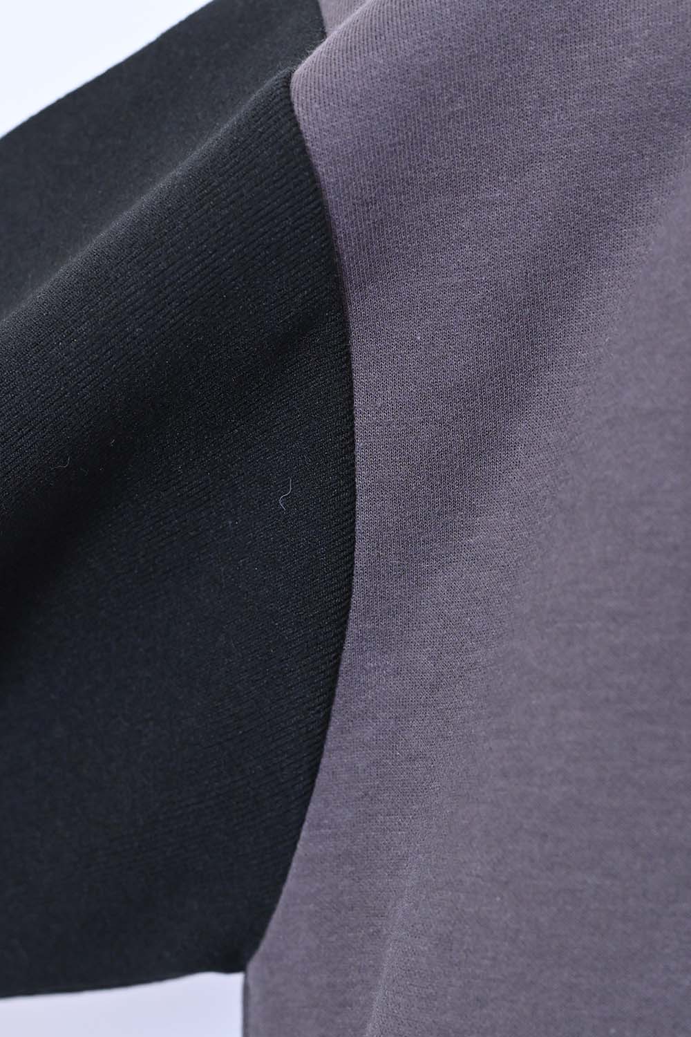 ≪SALE≫Tuck Sleeve Bicolor Pullover