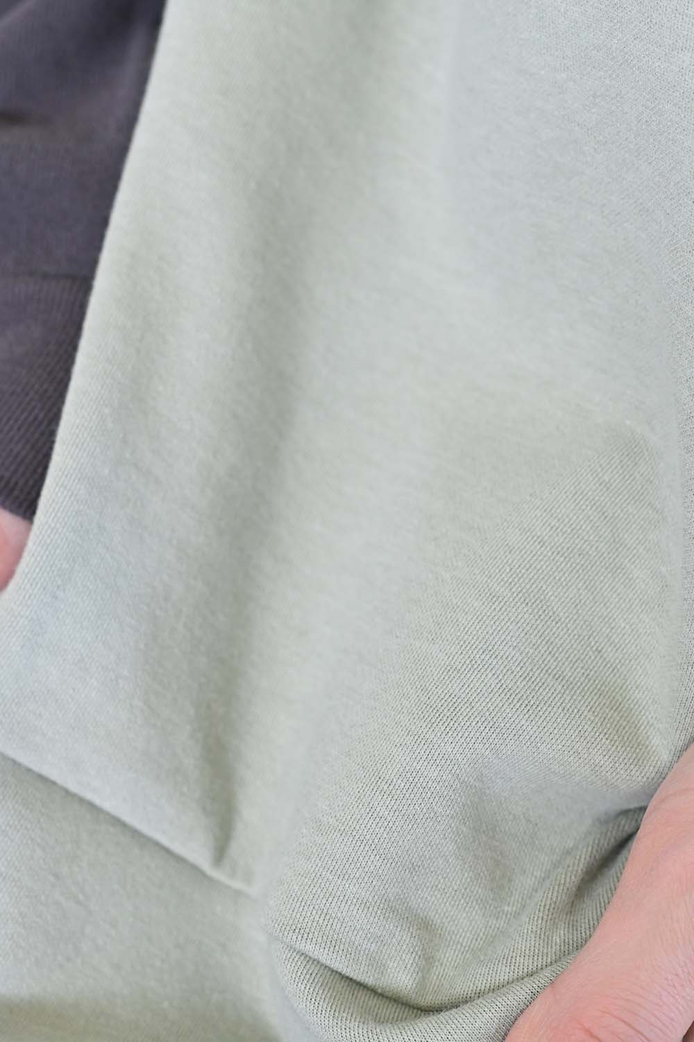 ≪SALE≫Tuck Sleeve Bicolor Pullover