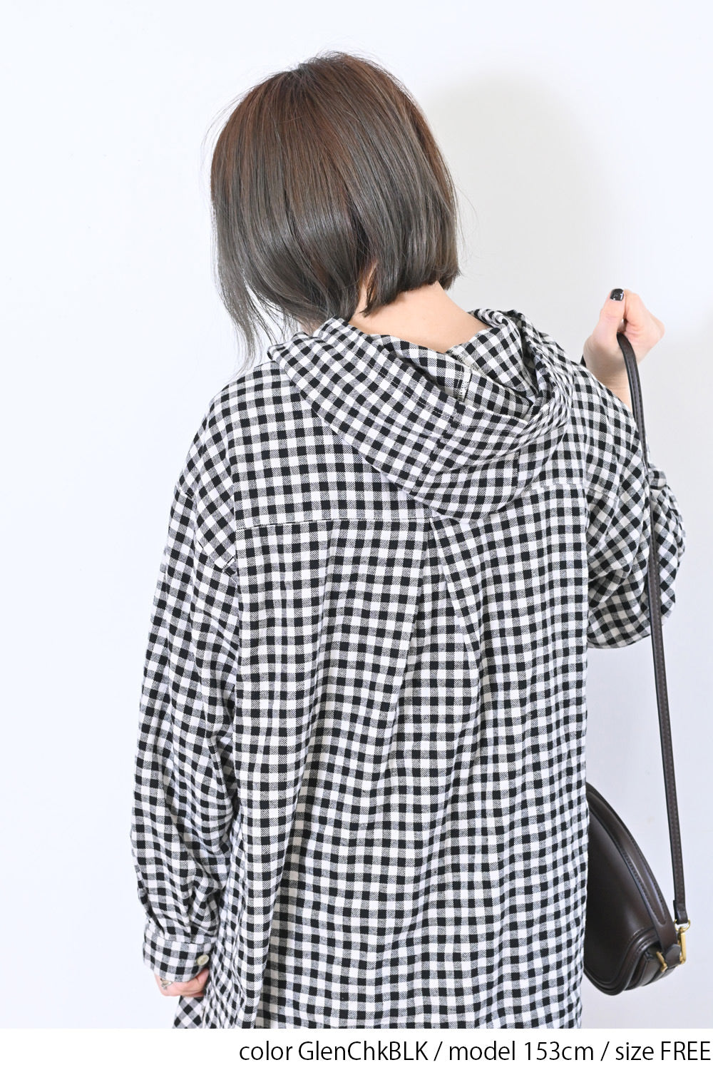 フード付きシャツチュニック