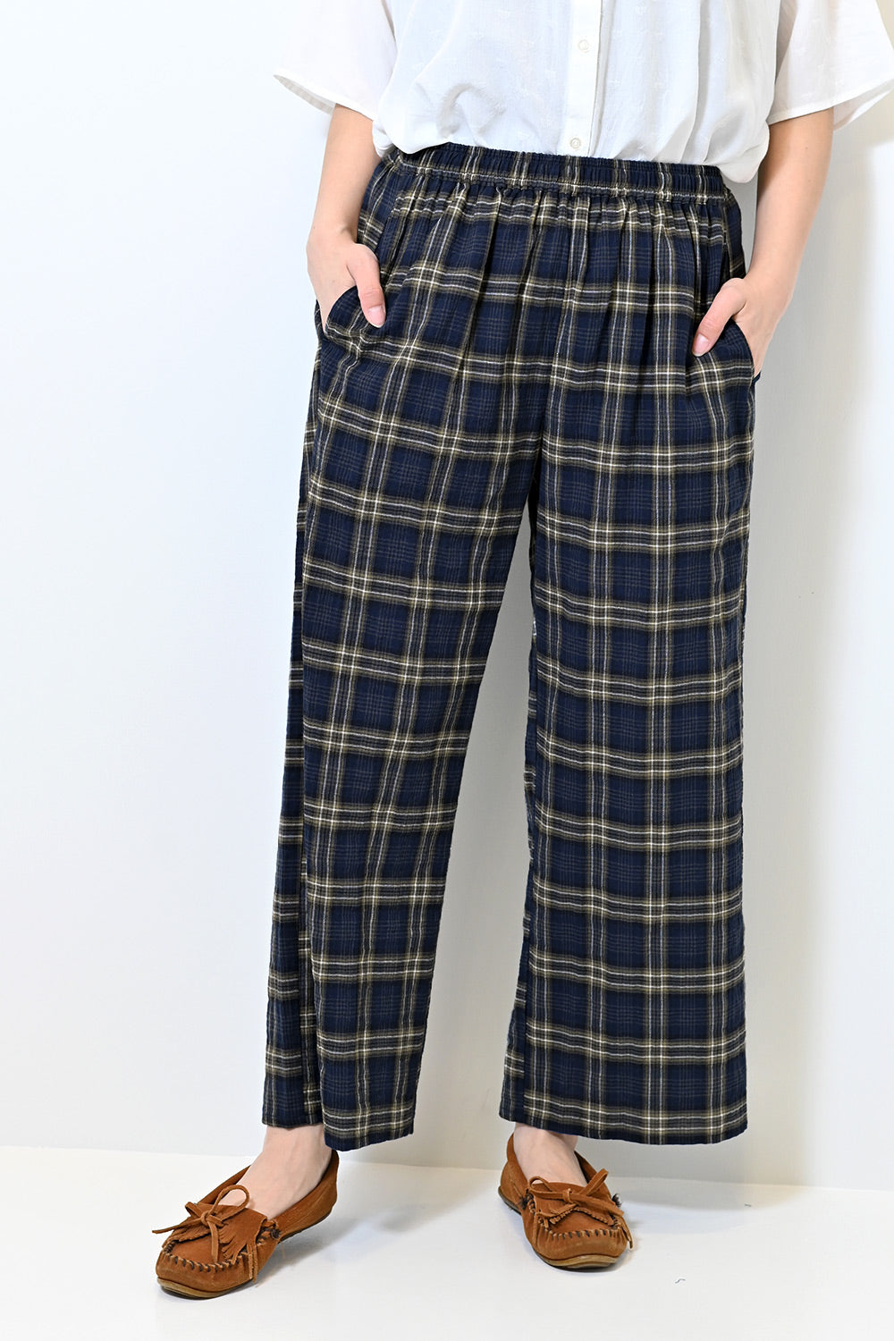 ≪SALE≫麻混ぽこぽこリラックスパンツ – HEART MARKET
