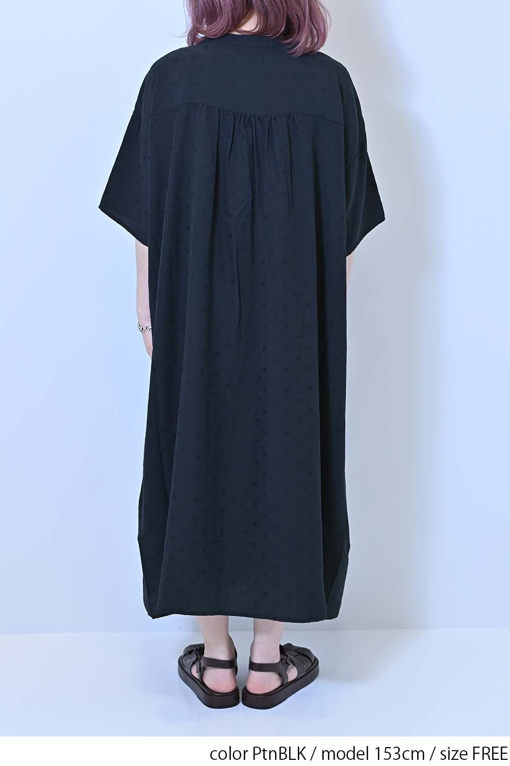 ≪SALE≫Heart Dobby Gathered Dress