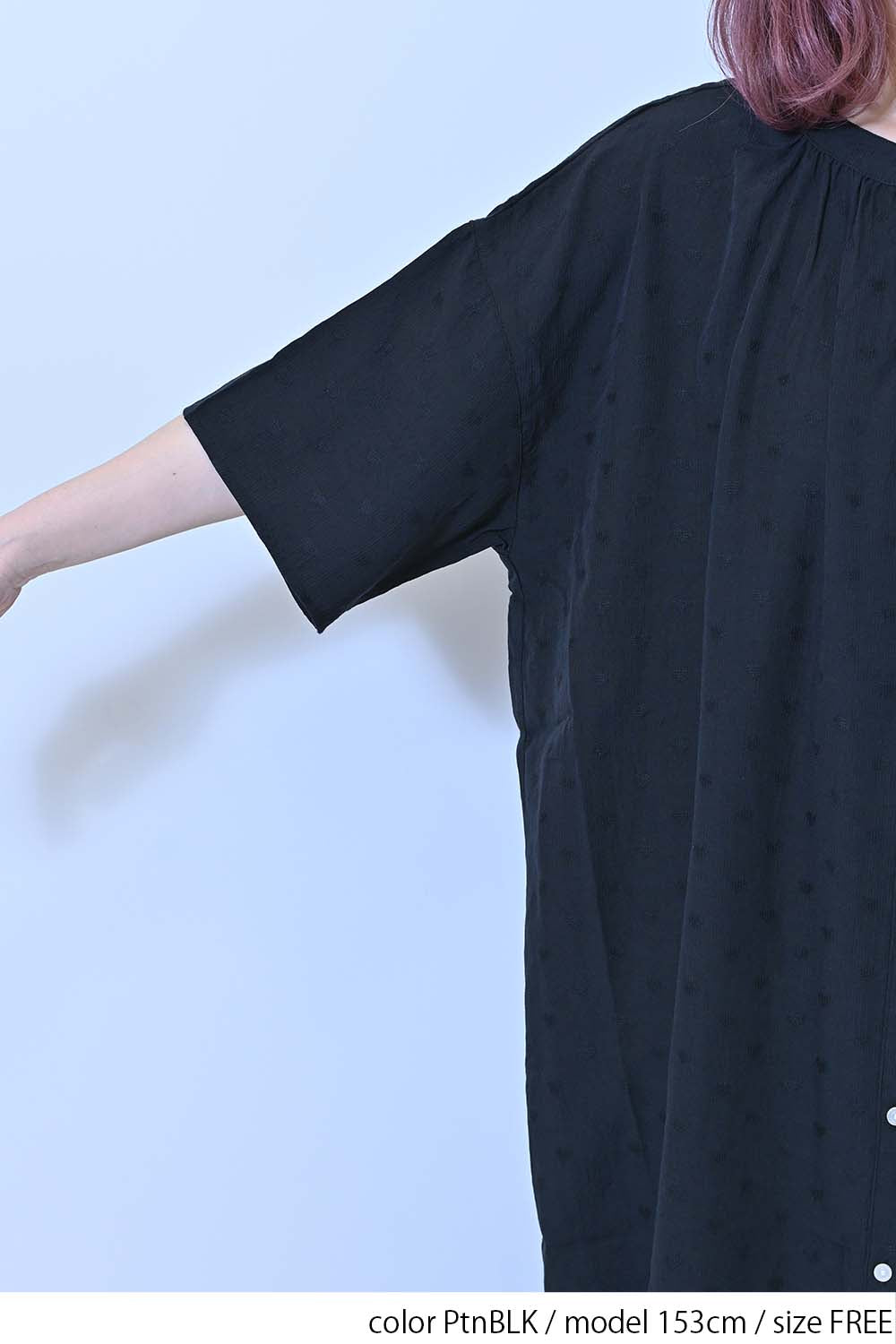 ≪SALE≫Heart Dobby Gathered Dress
