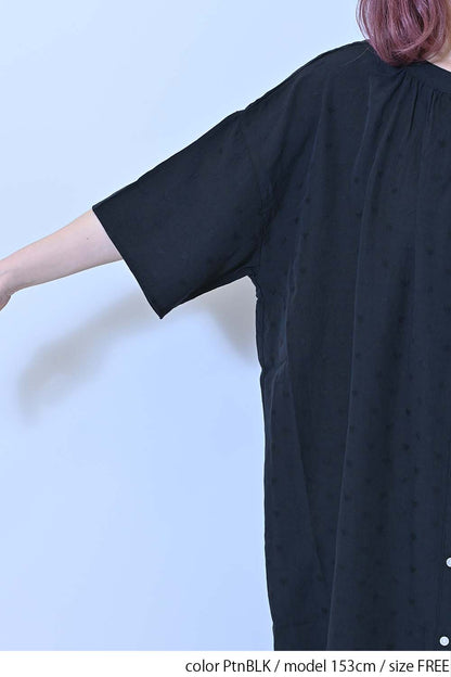 ≪SALE≫Heart Dobby Gathered Dress