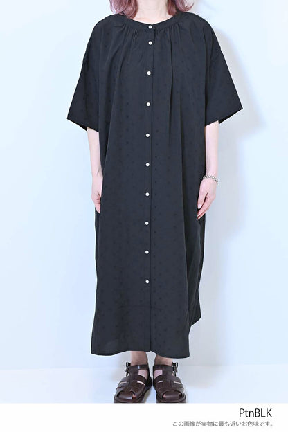 ≪SALE≫Heart Dobby Gathered Dress