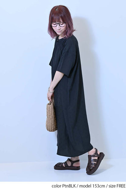 ≪SALE≫Heart Dobby Gathered Dress
