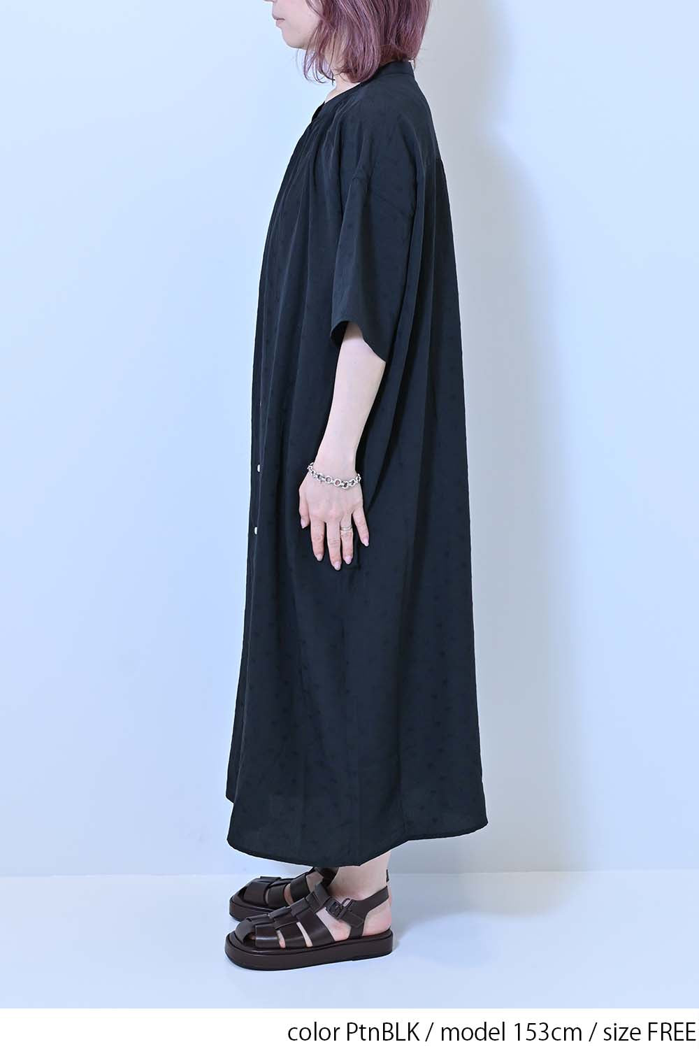 ≪SALE≫Heart Dobby Gathered Dress
