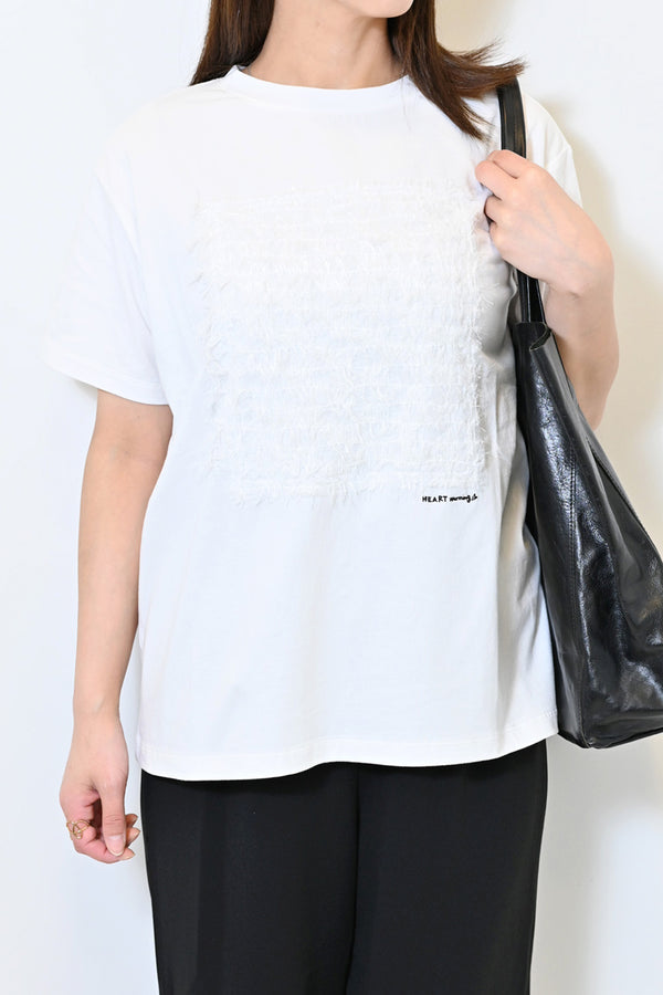 フリンジチュールコットンTee