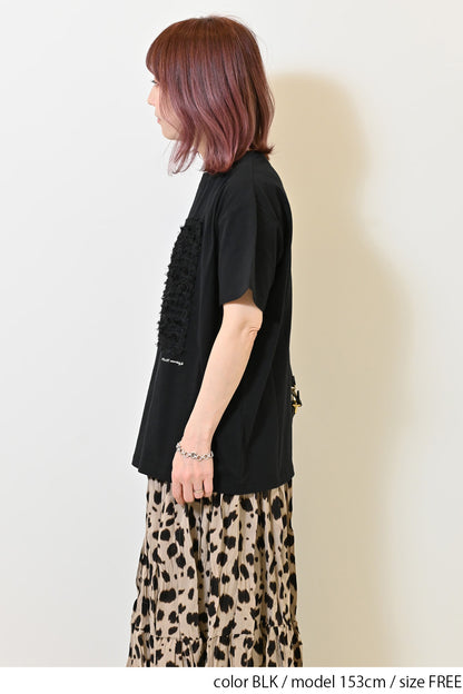 フリンジチュールコットンTee