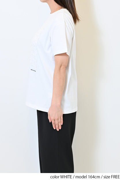 フリンジチュールコットンTee