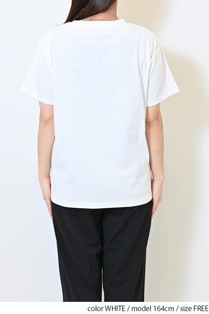 フリンジチュールコットンTee