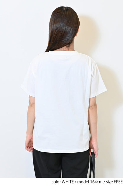 フリンジチュールコットンTee