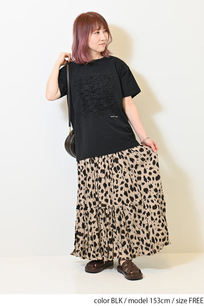 フリンジチュールコットンTee