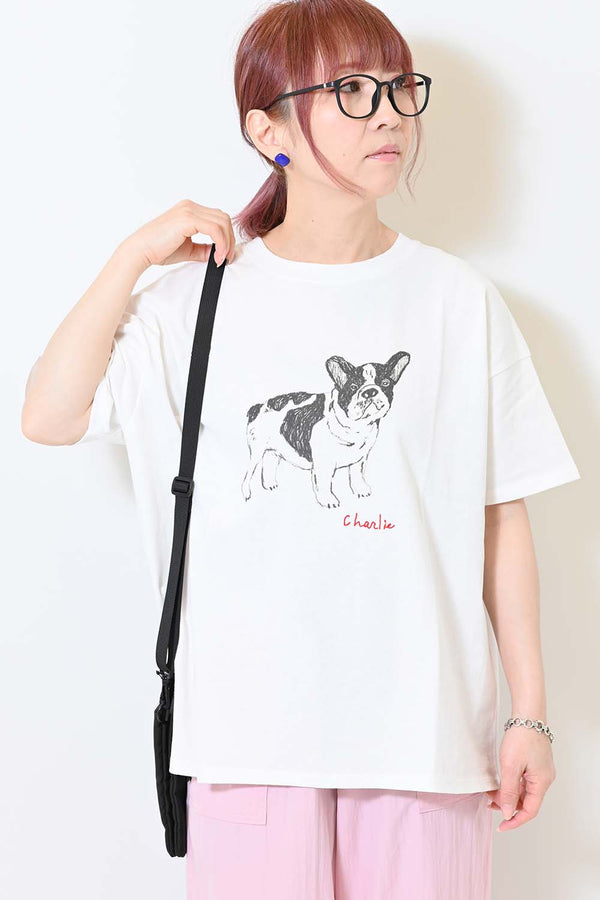 DogsプリントBIGTEE