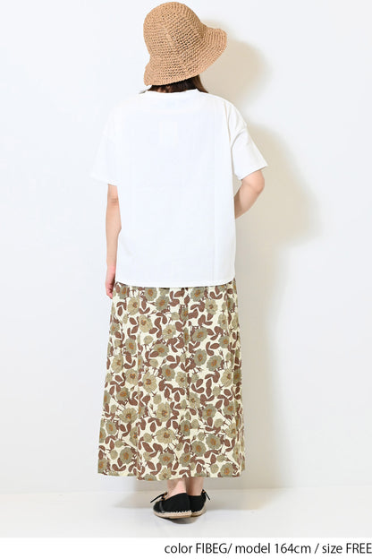 花柄ギャザースカート