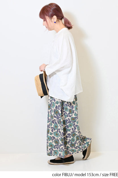 花柄ギャザースカート
