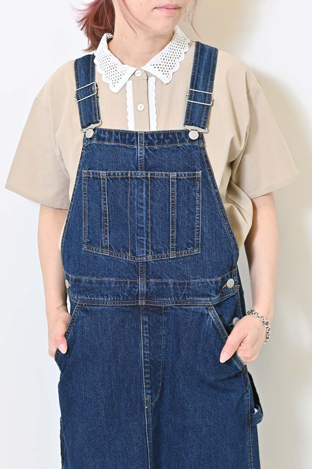 衿レースブラウス