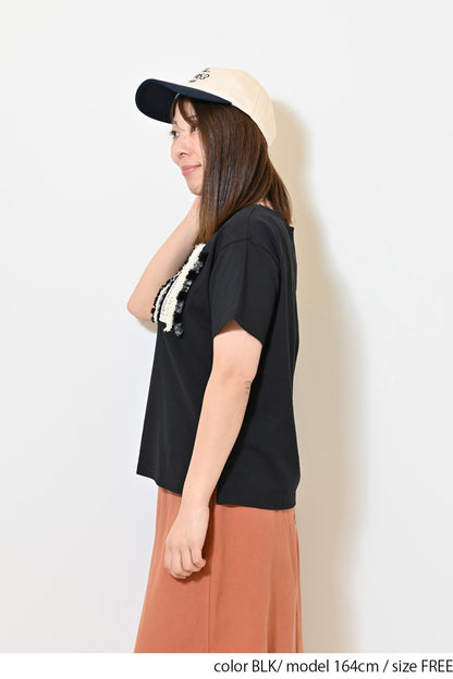 ≪SALE≫ Fringe Collage Tee