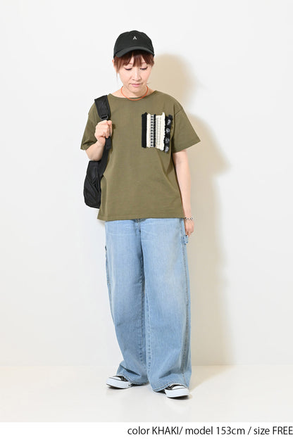 ≪SALE≫ Fringe Collage Tee