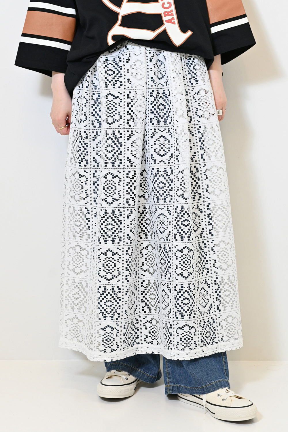≪SALE≫ Lace Tuck Skirt