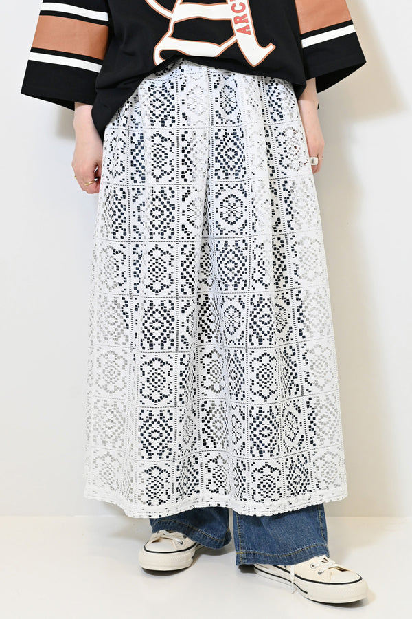 ≪SALE≫ Lace Tuck Skirt