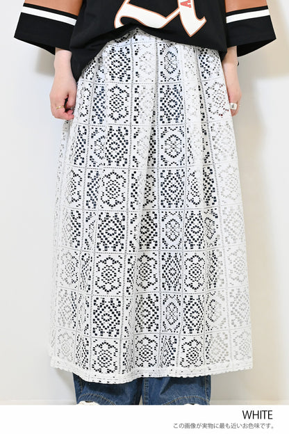 ≪SALE≫ Lace Tuck Skirt