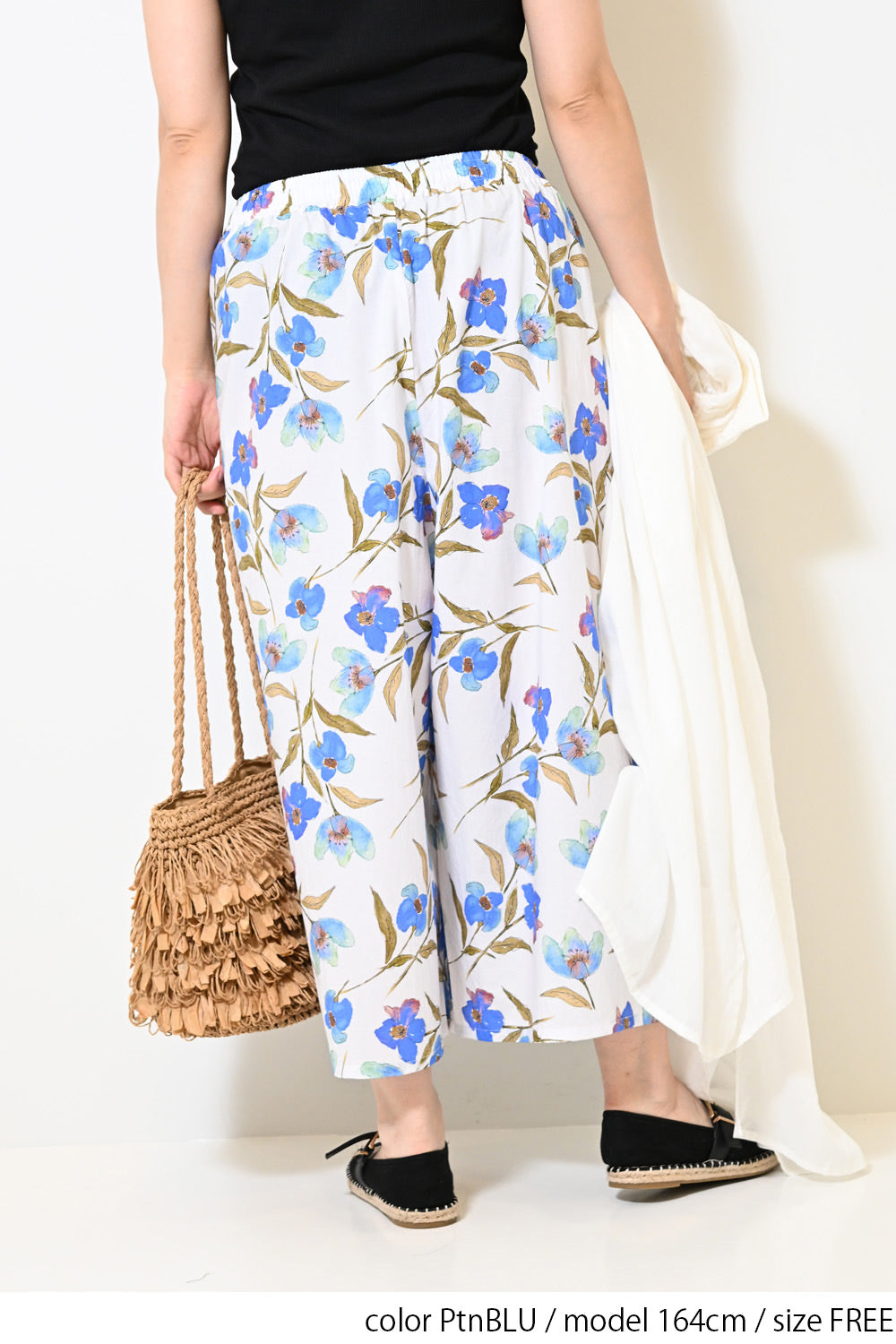 ≪SALE≫ Watercolor Floral Gaucho Pants