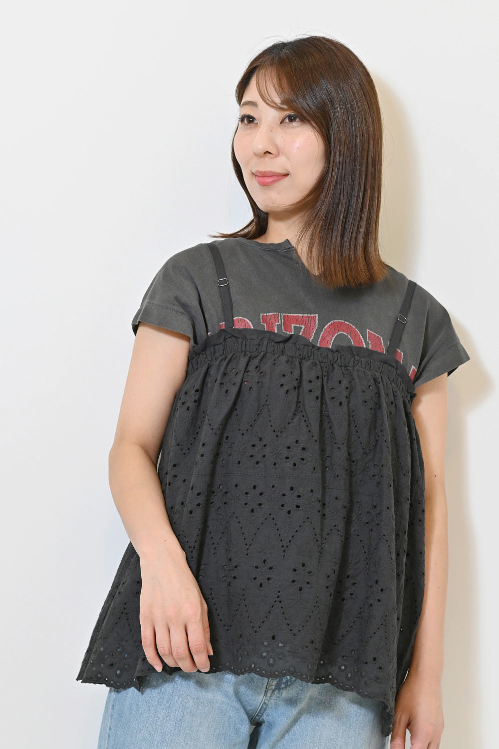 ≪SALE≫ Embroidered 2way Camisole