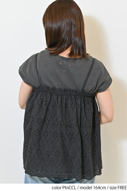 ≪SALE≫ Embroidered 2way Camisole