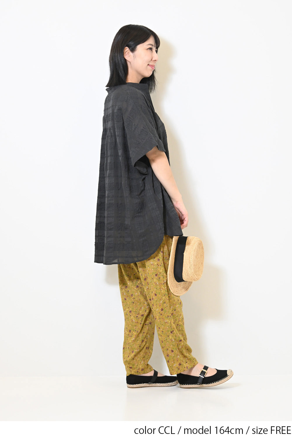 ≪SALE≫Sheer Check Skipper Tunic