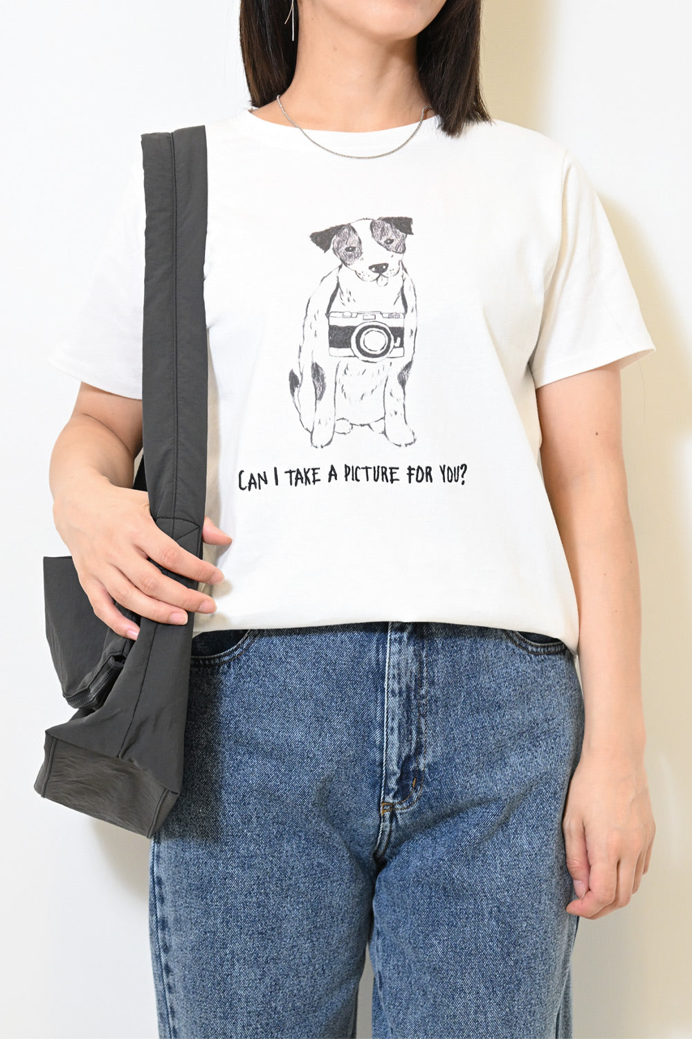 ≪SALE≫Camera Dog Print Tee