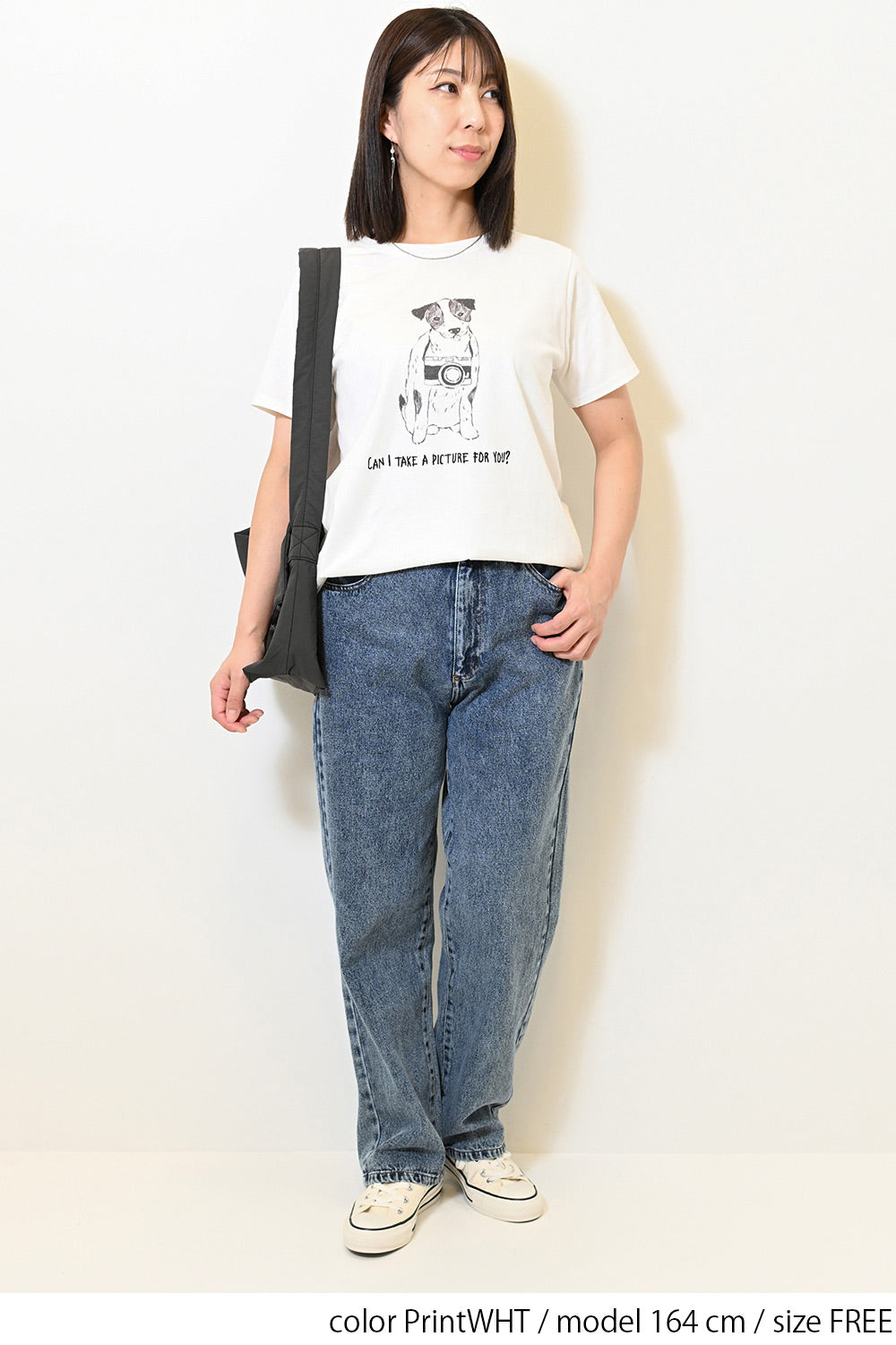 ≪SALE≫Camera Dog Print Tee