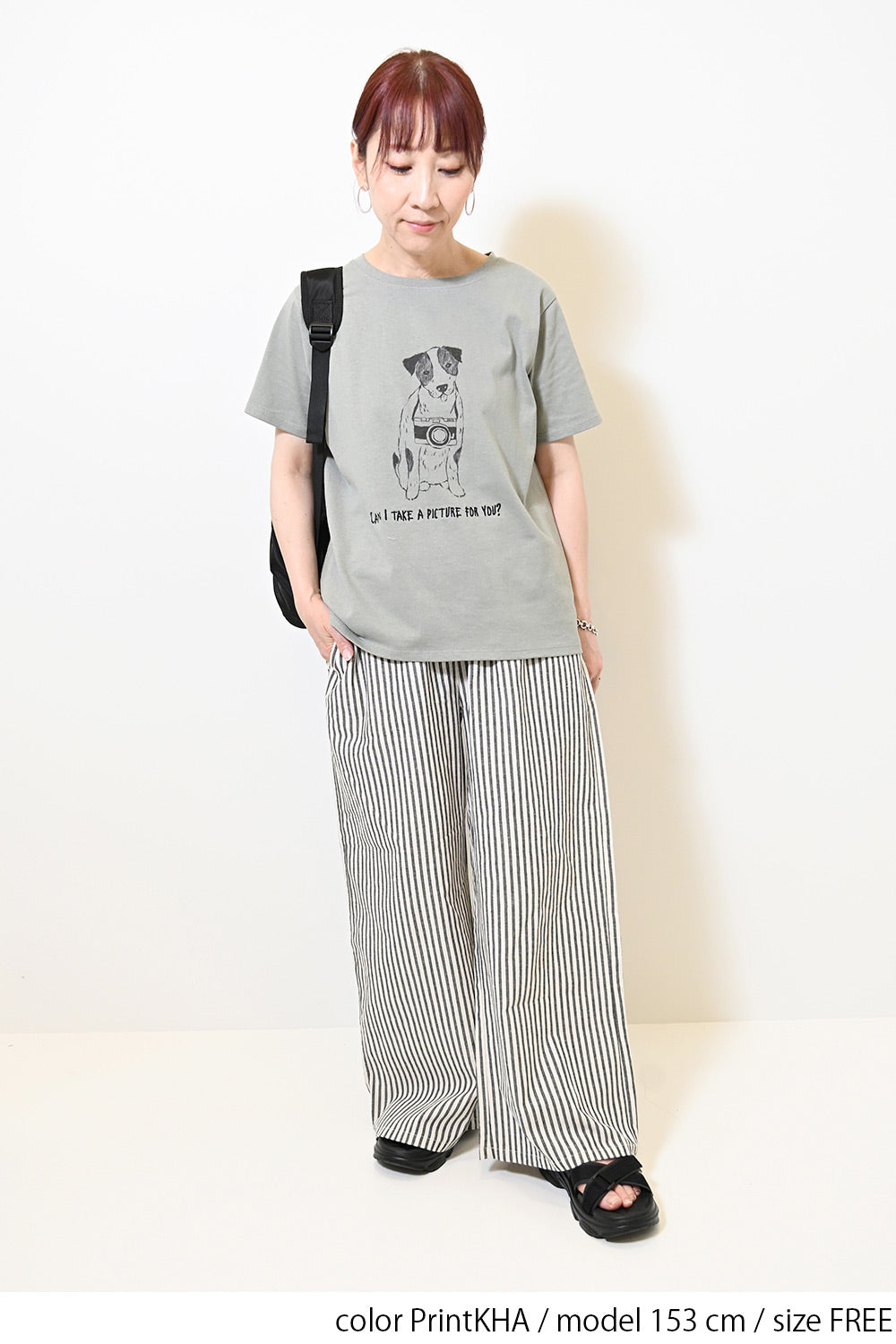 ≪SALE≫Camera Dog Print Tee