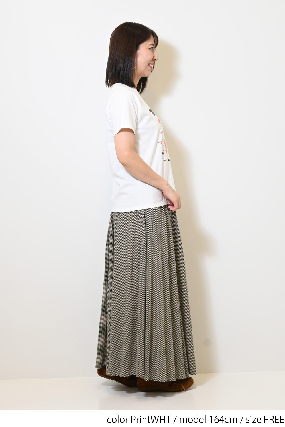 きつねとくまプリントTEE