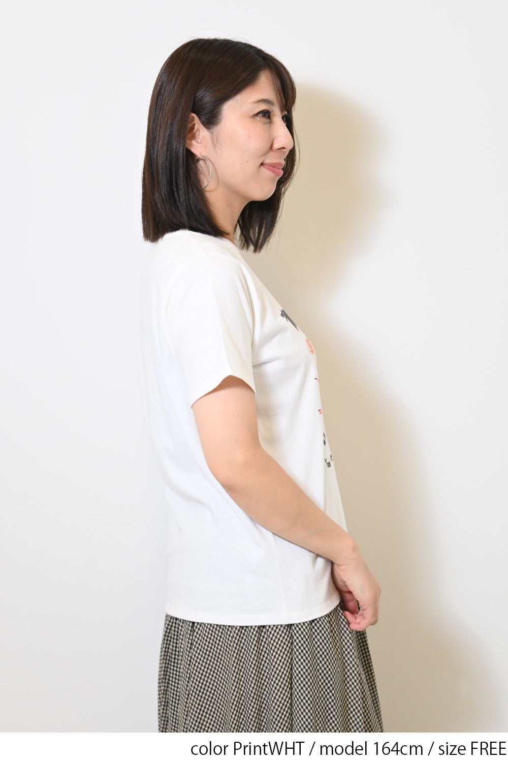 きつねとくまプリントTEE