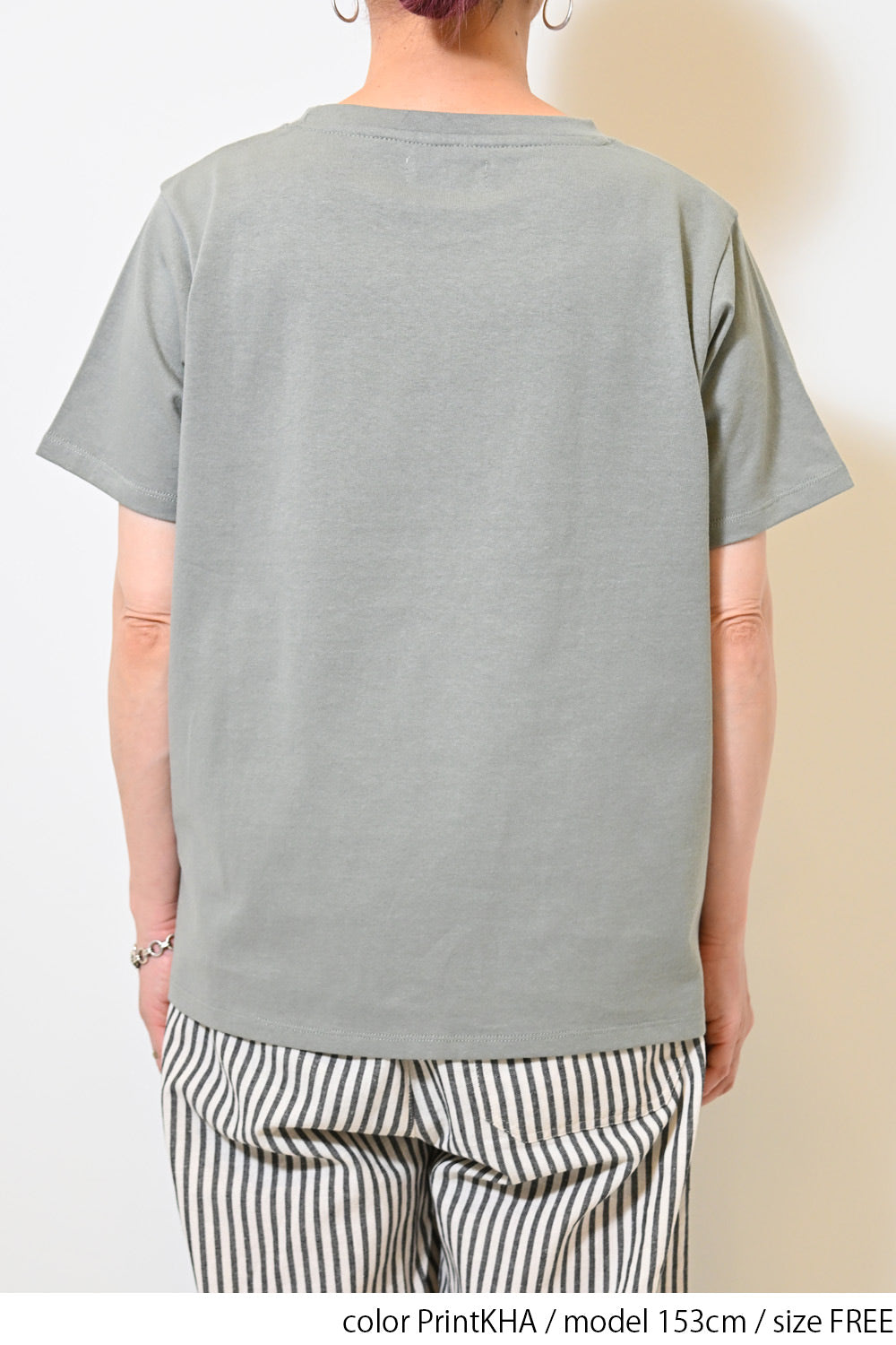 きつねとくまプリントTEE