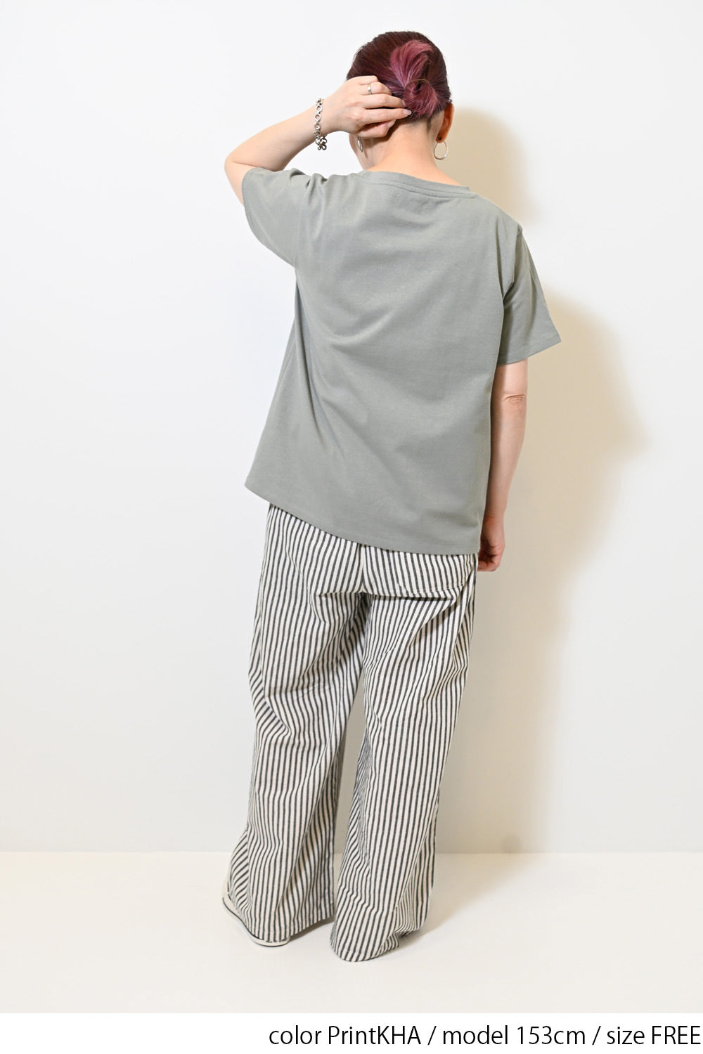 きつねとくまプリントTEE